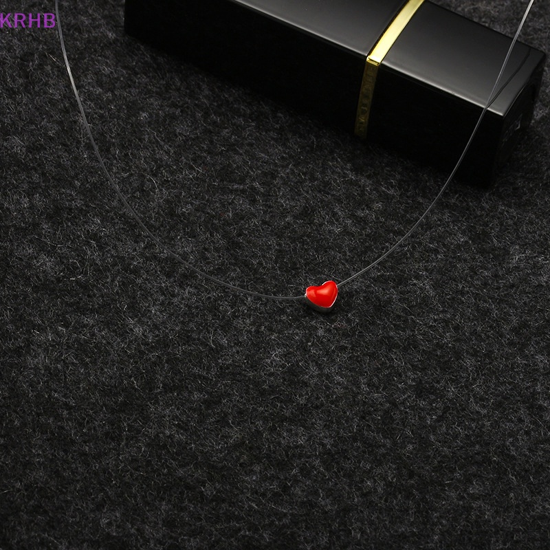 Vòng Cổ Choker Mặt Trái Tim Màu Dầu Sáng Tạo Cho Nữ Mới