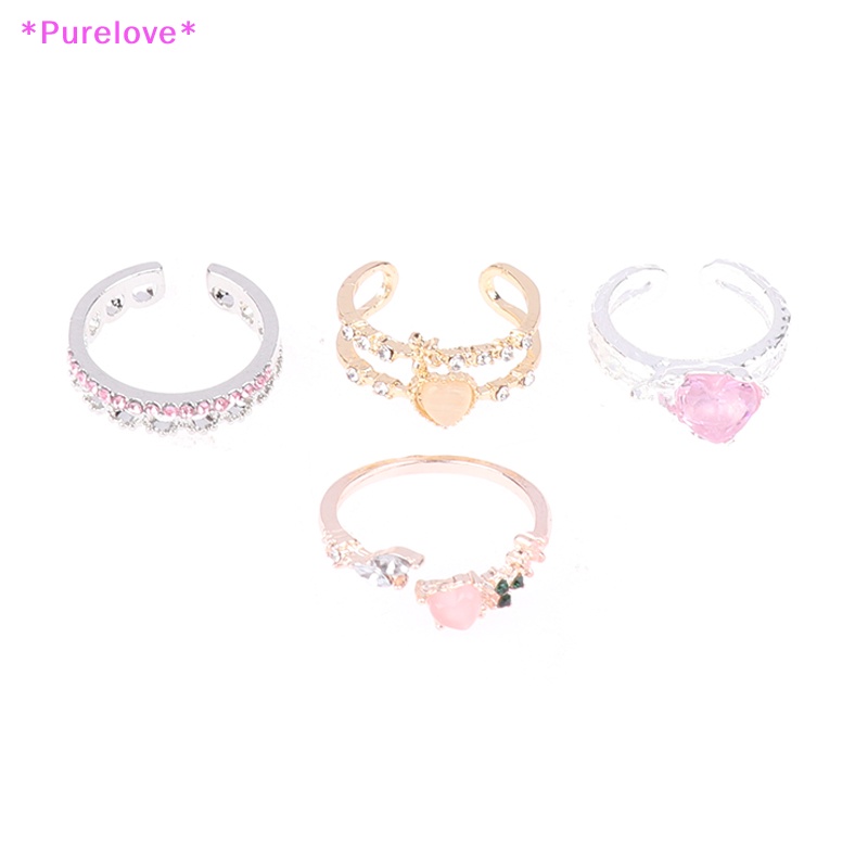 Nhẫn Hở Hình Trái Tim Phong Cách Gothic Thời Trang Cho Nữ Mới