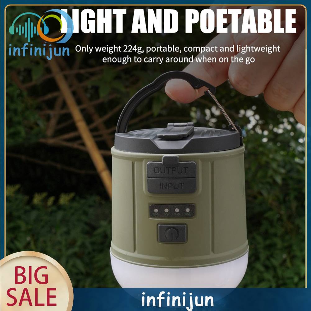 Đèn Cắm Trại XPE LED 300LM COB Thế Hệ 2400mAh