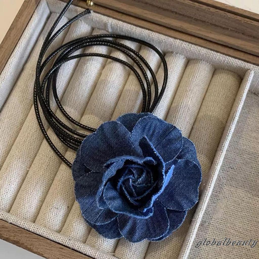 Vòng Cổ Choker Thiết Kế Nhẹ Họa Tiết Hoa Thời Trang Cho Nữ