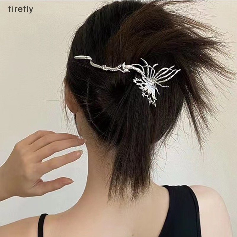 [firefly] Kẹp Tóc Dạng Xoắn Ốc Hình Bướm Bằng Hợp Kim Thanh Lịch Cho Nữ