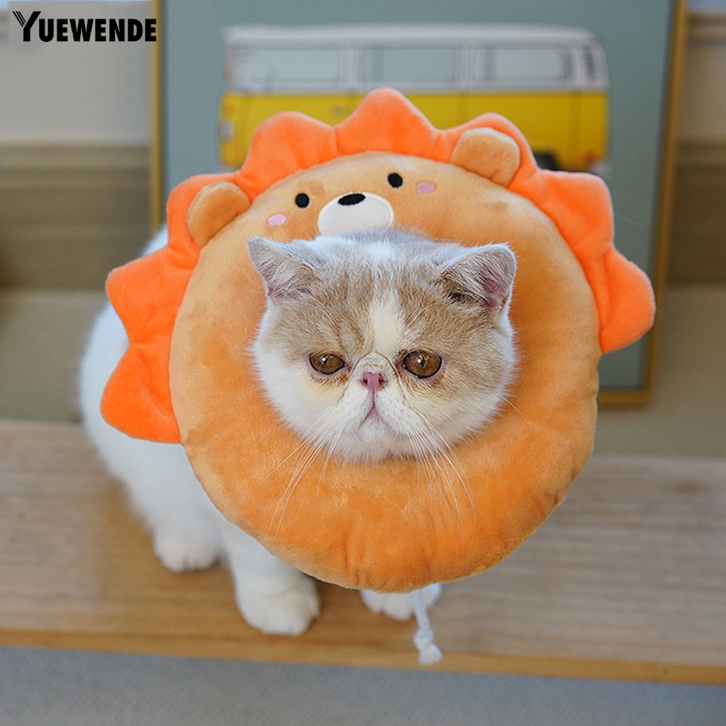 Yq.e Vòng Cổ Nylon Siêu Mềm Chống Mài Mòn Bảo Vệ Vết Thương Cho Mèo Elizabethan