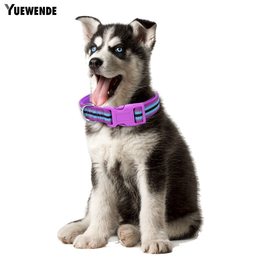 Vòng Cổ Tròn Bằng Polyester Phản Quang Điều Chỉnh Được Dành Cho Thú Cưng YQ.E