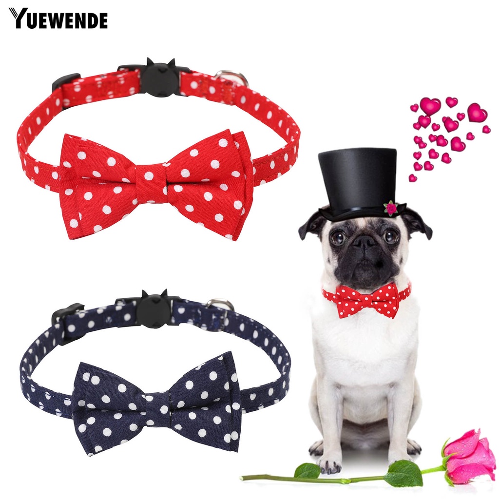 Nơ Đeo Cổ Họa Tiết Chấm Bi Xinh Xắn Cho Thú Cưng