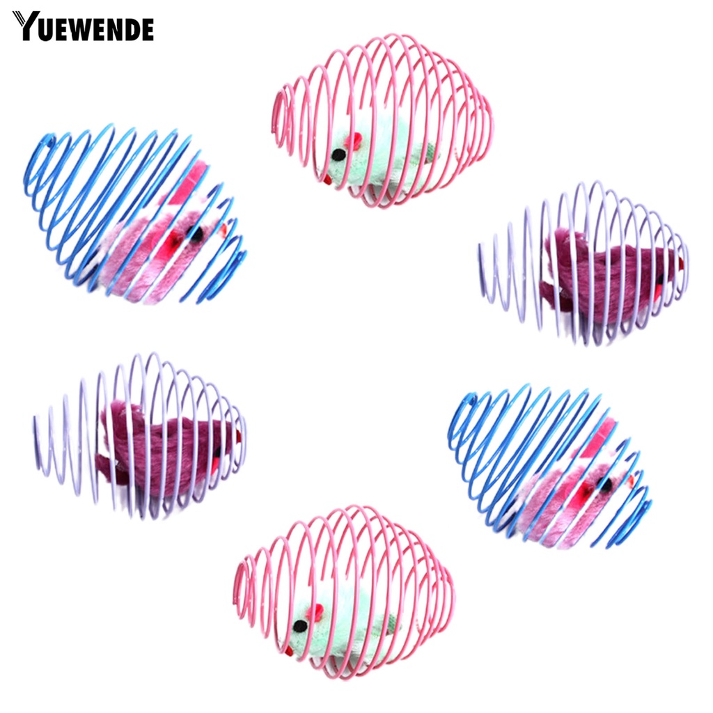 Set 6 Quả Bóng Gắn Chuột Giả Đồ Chơi Cho Mèo Cưng