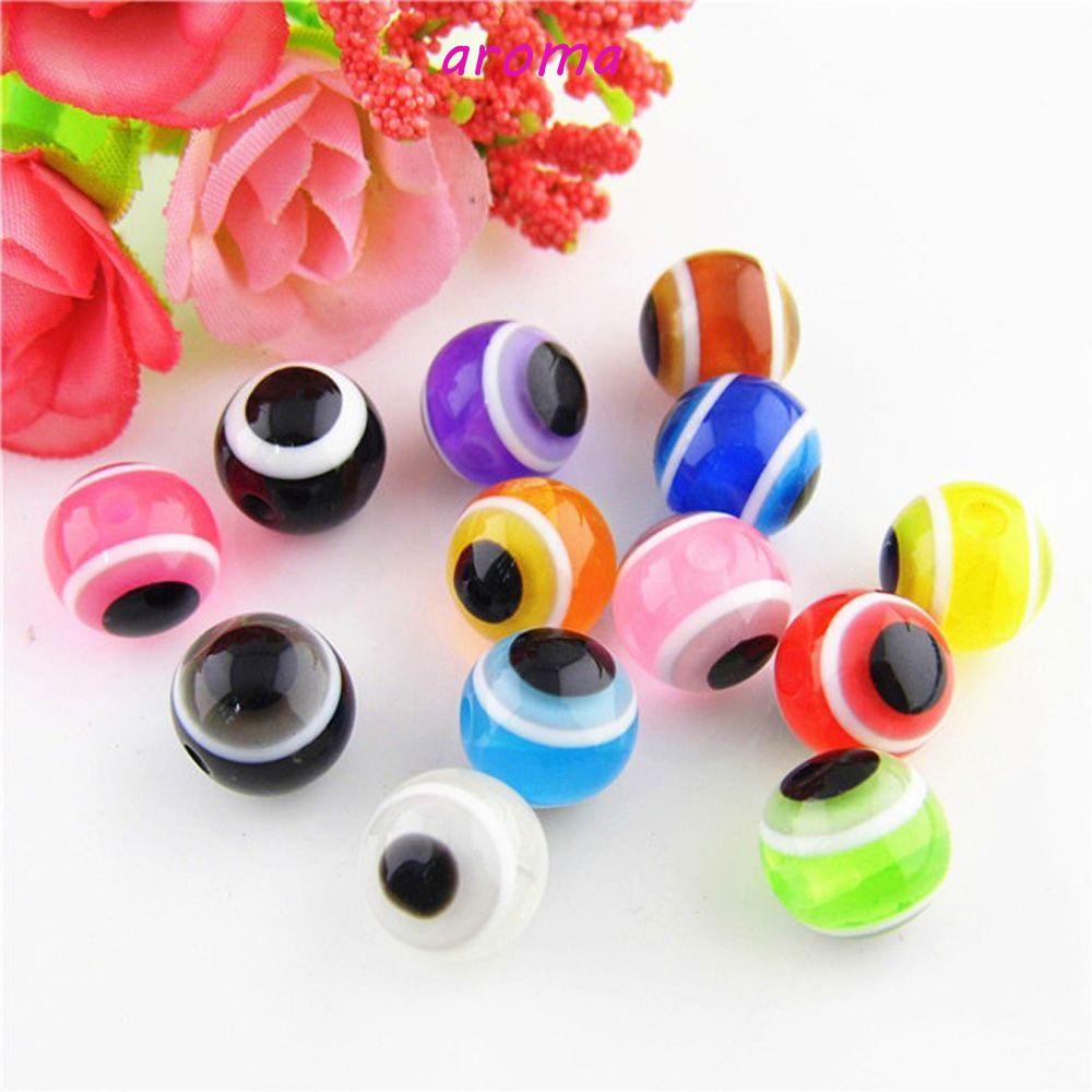 Set 100 Hạt Mắt Quỷ Bằng Nhựa Resin Làm Trang Sức Thời Trang DIY Cho Nữ