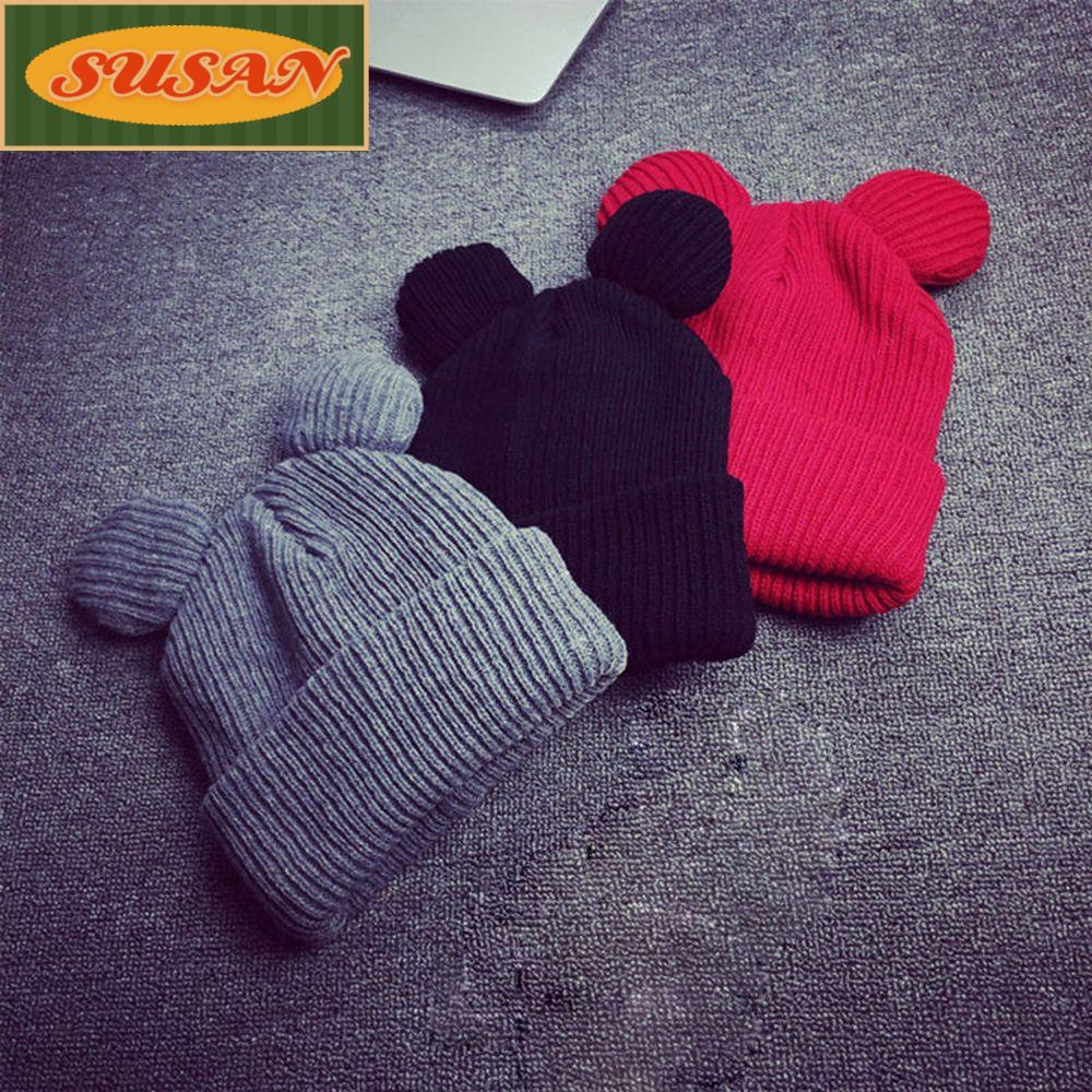 Mũ Len Tai Mèo Mềm Mại Cho Nữ