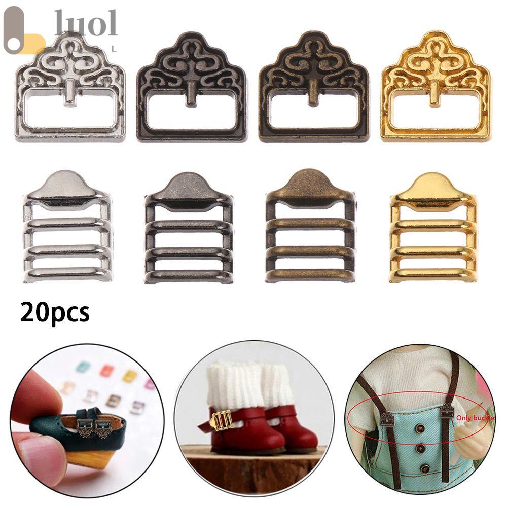 Set 20 Khóa Ba Cạnh 5.5mm / 6.5mm Mini Siêu Nhỏ 4 Màu Cho Búp Bê