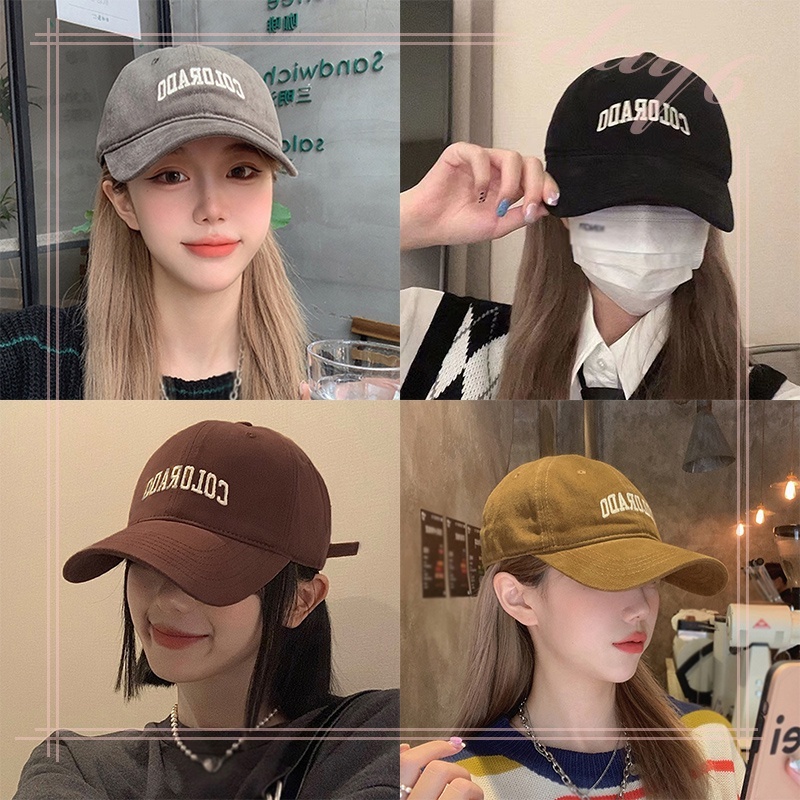 Mũ Lưỡi Trai Mềm Chống Nắng In Chữ Thời Trang Cho Nữ