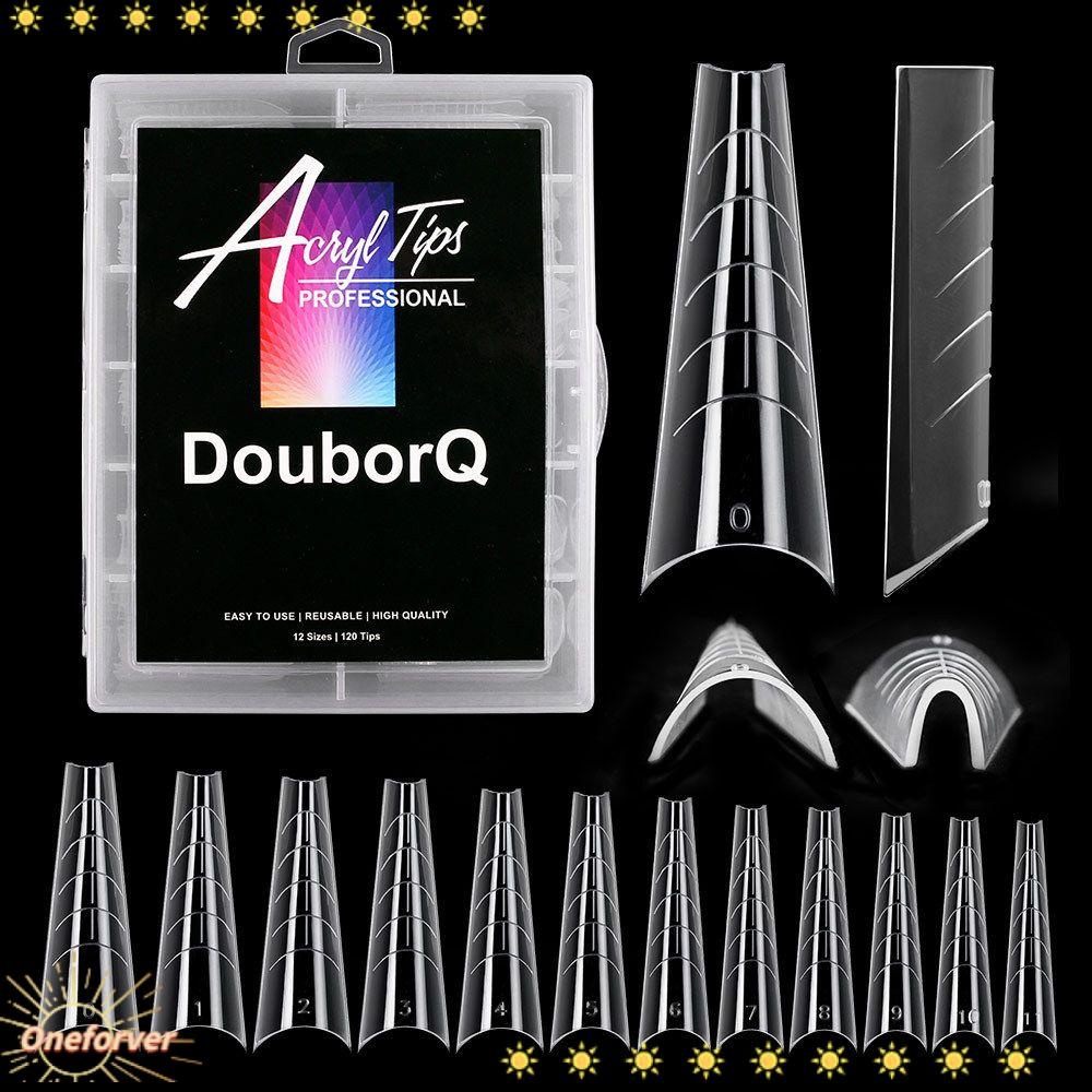 Hộp 120 Móng Tay Giả Hai Lớp Chuyên Dụng Nối Dài Móng DIY