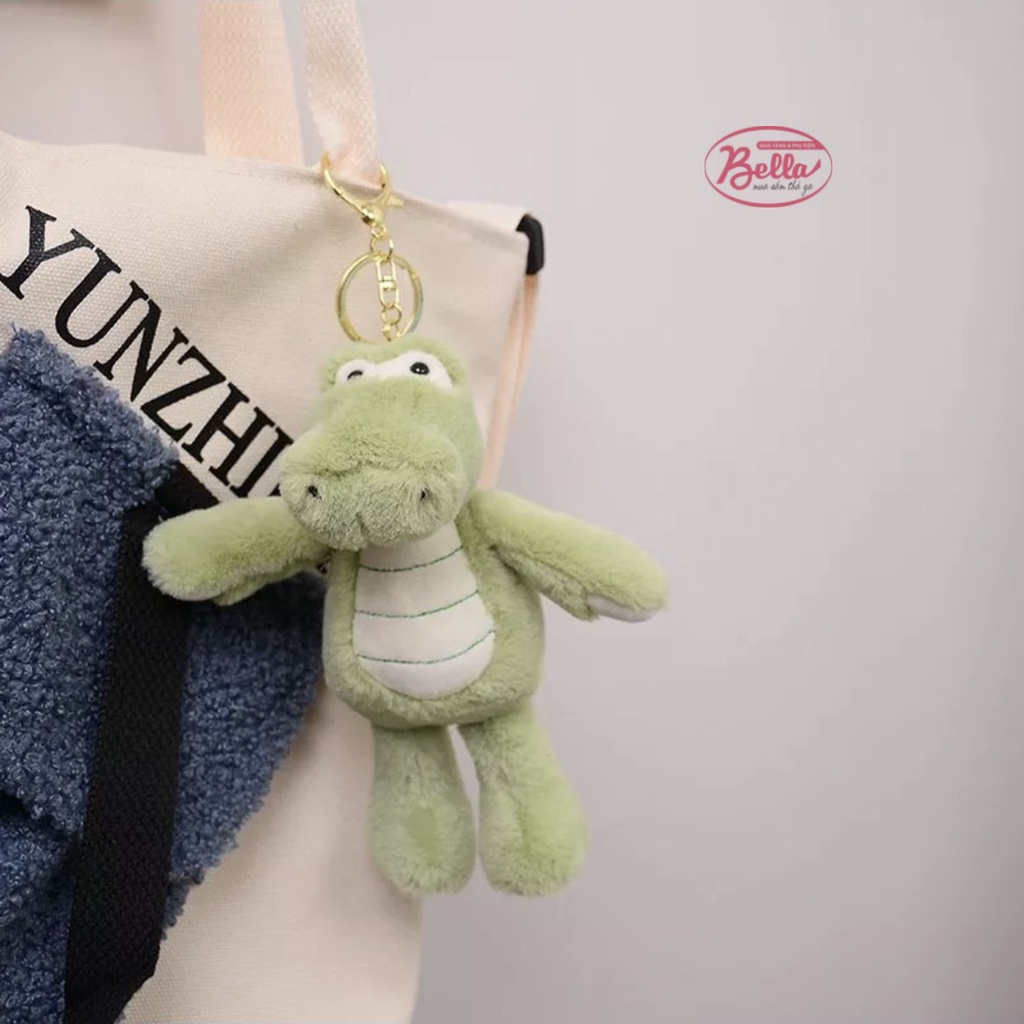 Móc khoá hình Cá Sấu nhồi bông màu xanh Hottrend