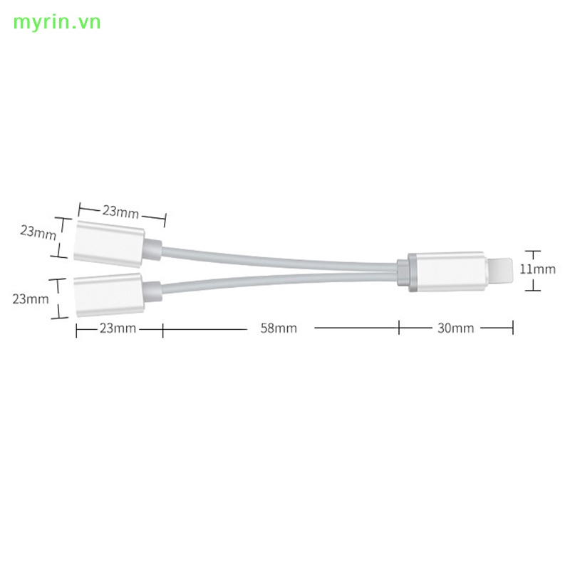Dây Cáp Âm Thanh 2 Trong 1 Cho Iphone