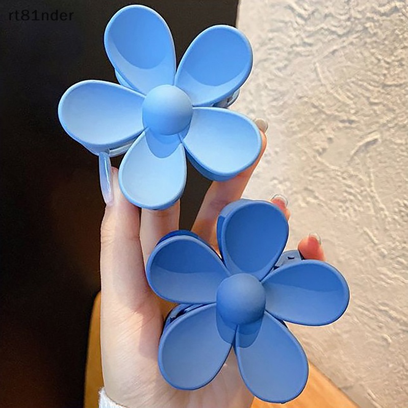 Kẹp Tóc Càng Cua Cỡ Lớn Màu Xanh Dương Thanh Lịch Cho Nữ