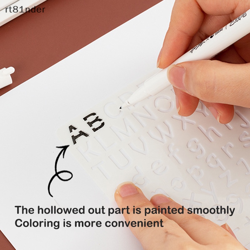 Rt Set 5 Tấm Khuôn Vẽ Graffiti Hình Vuông Họa Tiết Giáng Sinh Dễ Thương Trang Trí Sổ Tay DIY