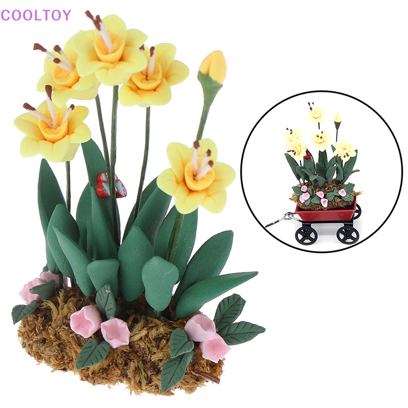 1 Đồ trang trí Chậu Cây Trang Trí Nhà Búp Bê Tỉ Lệ 1: 12