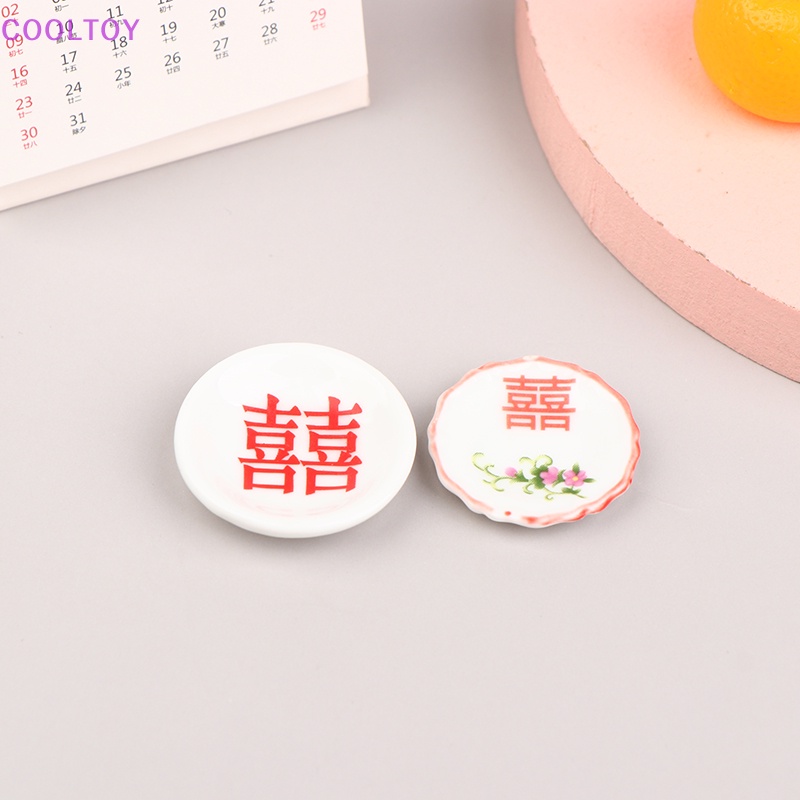 1 Đĩa Sứ Mini 1: 12 Tự Làm Đồ Trang Trí Nhà Búp Bê