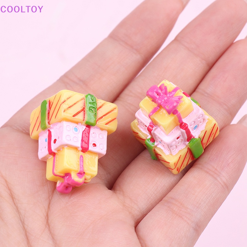 Set 2 Hộp Quà Giáng Sinh Mini 3D Cho Nhà Búp Bê