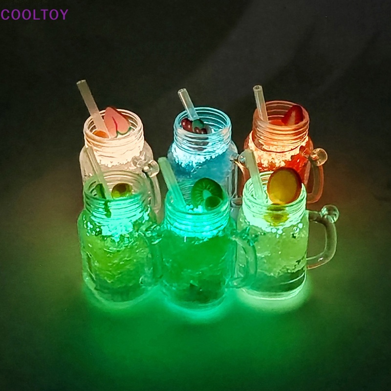 Ống Hút Dạ Quang Làm Mát Mô Hình Nhà Búp Bê DIY