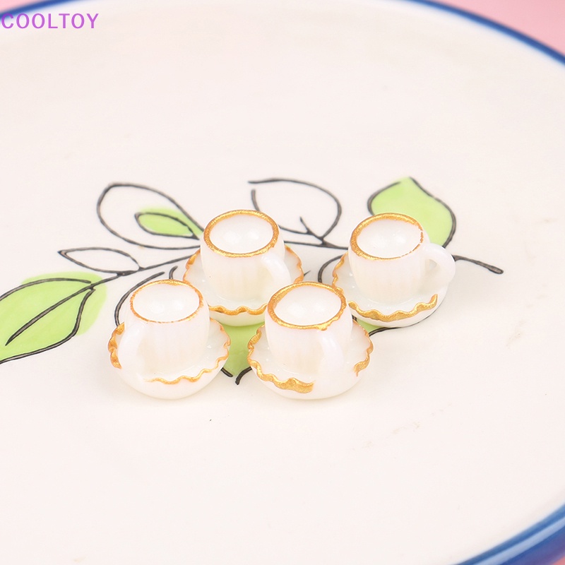 Bộ 4 Ly Cà Phê Đồ Chơi Búp Bê Cỡ 1 / 12