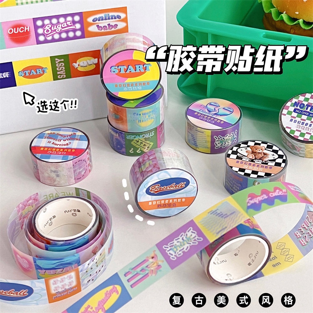 Sticker Dán Trang Trí Sổ Tay DIY Xinh Xắn Thời Trang Theo Phong Cách Mỹ
