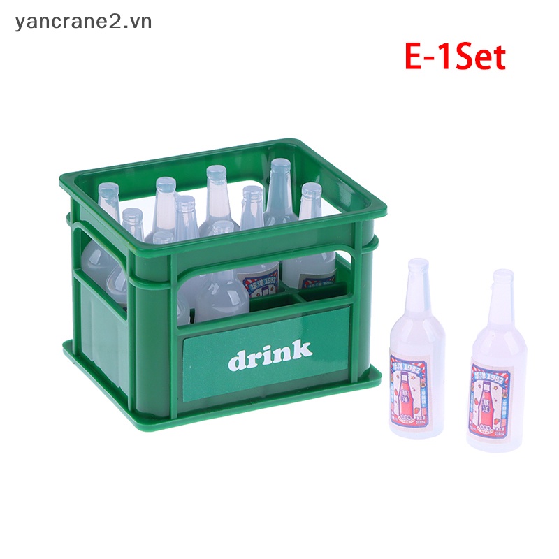 1 Bộ Chai Nước Ngọt / Lon Soda Mini 1: 12 Dùng Trang Trí Nhà Búp Bê / Tiểu Cảnh / Nhà Búp Bê