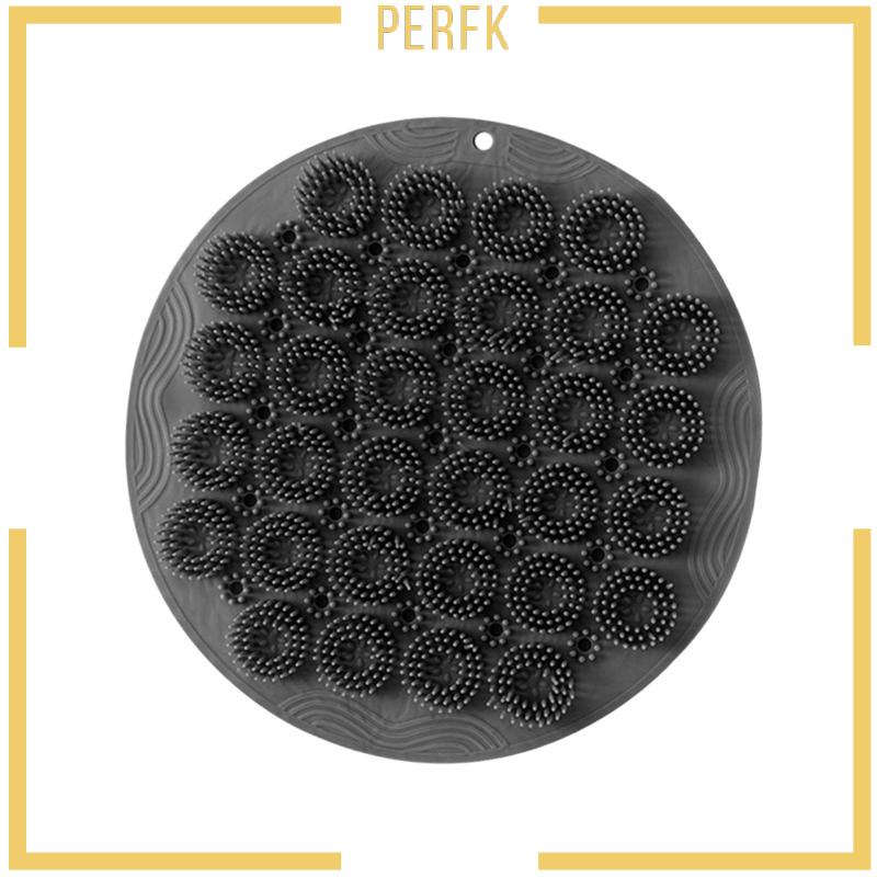 Bàn Chải Chà Lưng Có Giác Hút Đường Kính 30cm Bằng Silicon Tiện Dụng