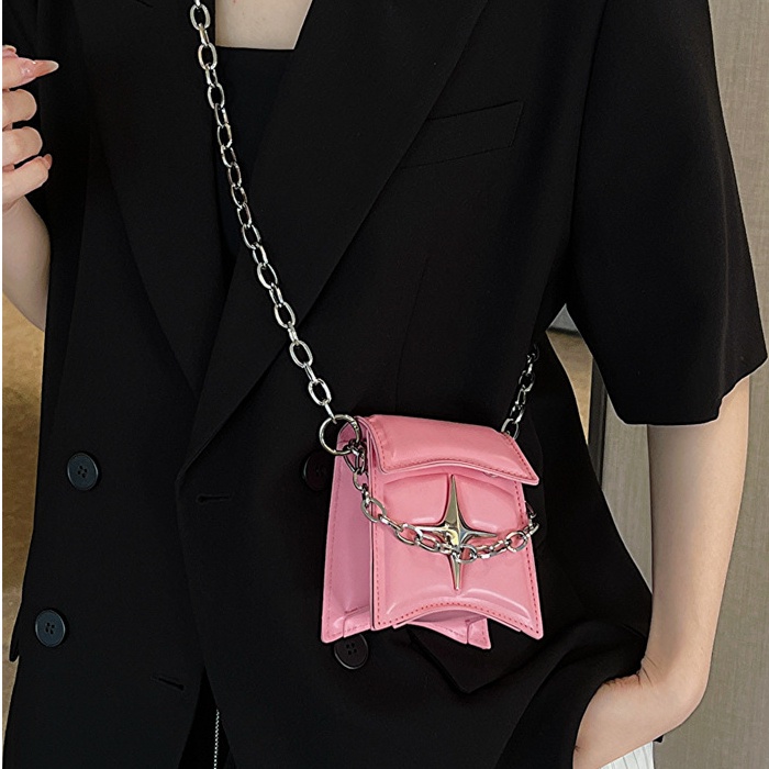 Túi Xách Đeo Vai Phối Dây Xích Phong Cách Năm Mới 2023 AC2421