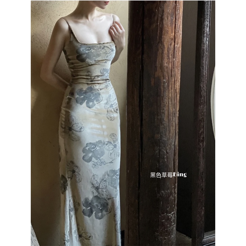 Bộ Đầm Nhung Cổ Vuông Dáng Dài Và Áo Khoác Cardigan Chống Nắng Thời Trang Mùa Hè Cao Cấp Y2K