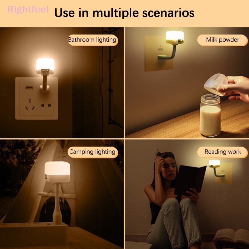 Đèn Ngủ Để Bàn Mini Cảm Biến Âm Thanh Thông Minh Có Cổng Sạc USB
