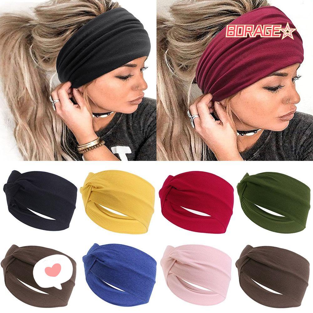 Băng Đô Thể Thao Bản Rộng Co Giãn Chống Trượt 10 Màu Mới