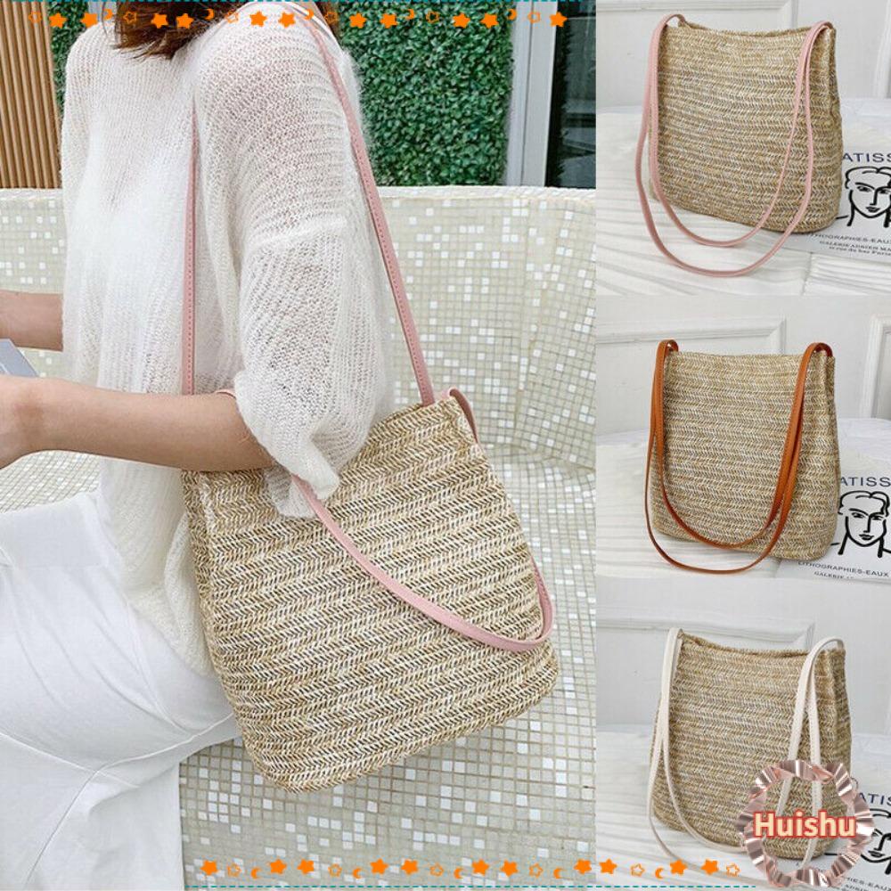 Túi Xách Đan Rơm Phong Cách Boho Thời Trang Cho Nữ
