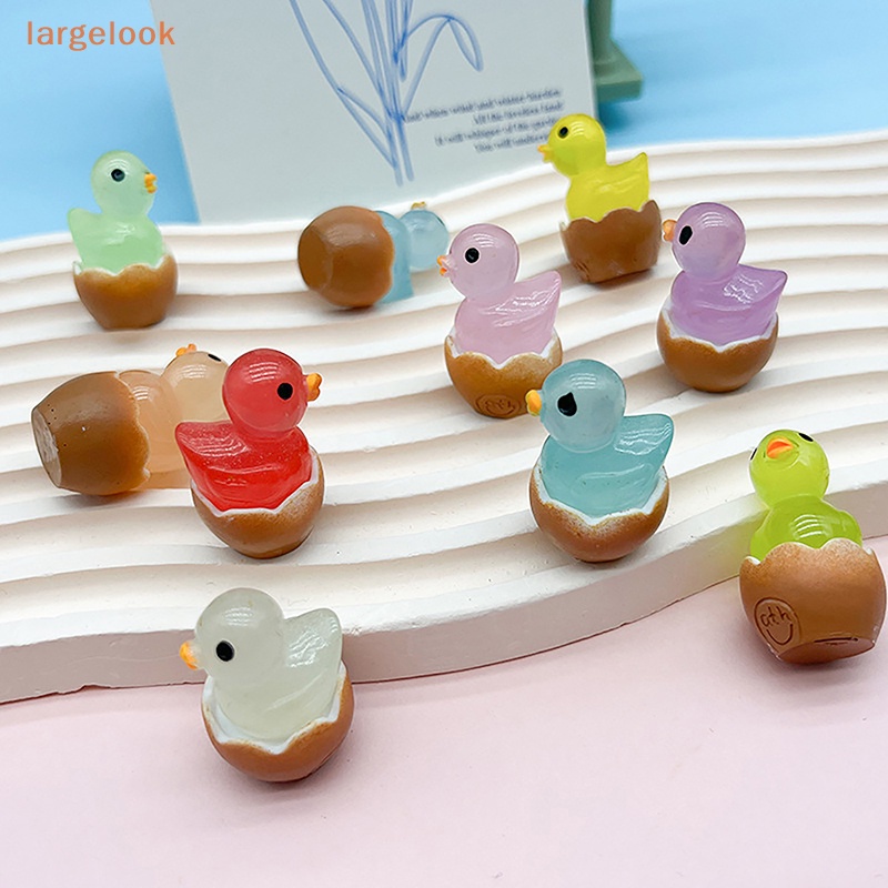 Set 2 Chú Vịt Dạ Quang Mini Trang Trí Tiểu Cảnh / Xe Hơi DIY