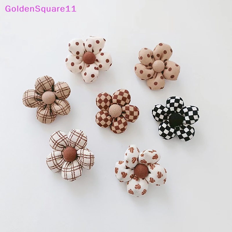 Ghim Cài Áo Hình Chấm Bi Màu Vàng Cà Phê Sữa Dễ Thương