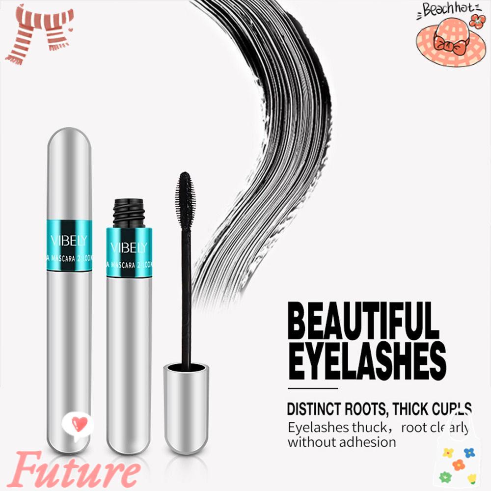 Mascara Sợi Tơ 4d Màu Đen Trang Điểm Lông Mi Không Gây Chóng Mặt Không Dễ Bị Chóng Mặt