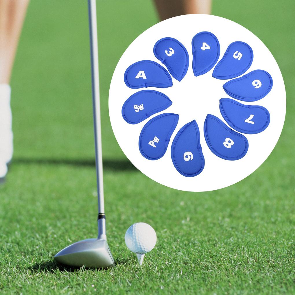 Bộ 10 Vỏ Bọc Bảo Vệ Đầu Gậy Đánh Golf Thể Thao Ngoài Trời