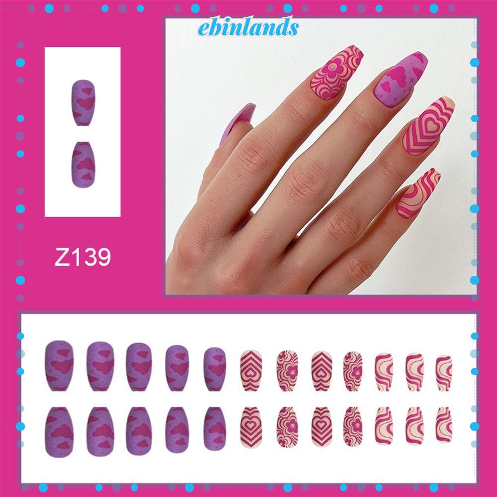 Bộ 24 Móng Tay Giả Che Phủ Toàn Diện Tháo Rời Được EBINLANDS