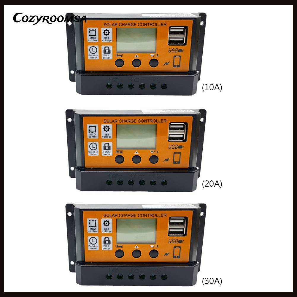 Bộ Điều Khiển Sạc Năng Lượng Mặt Trời 10A 20A 30A