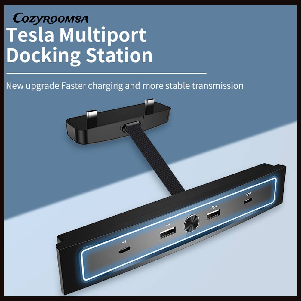 Bộ Chuyển Đổi Cảm Biến Thông Minh 27W Nhiều Cổng 4 Trong 1 Cho Tesla Model 3