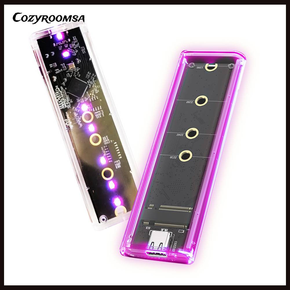 Ổ Đĩa Cứng M.2 Trong Suốt Cổng USB C 3.1 10Gbps Cho Laptop