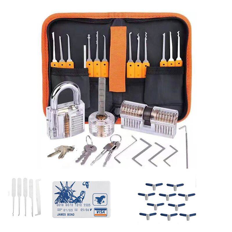 Bộ 42 Chìa Khóa Gãy Tự Động Với 3 Khóa Trong Suốt Nhỏ Gọn Dành Cho Người Mới Bắt Đầu
