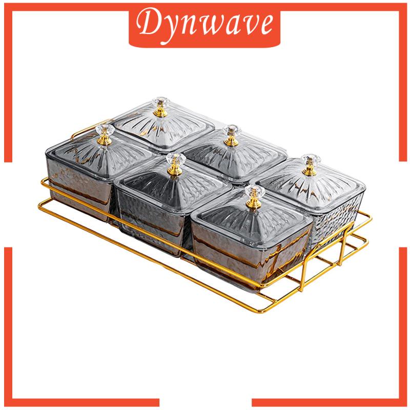 Khay Đựng Trái Cây Khô / Bánh Kẹo Bằng Kính Phong Cách Bắc Âu Sang Trọng Tiện Dụng