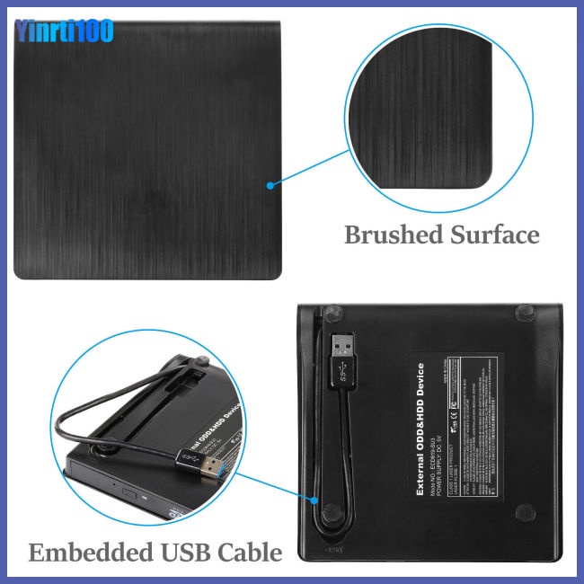 Ổ Đĩa Quang Usb 3.0 Dvd Rw Cd 5gbps Cho Laptop Pc