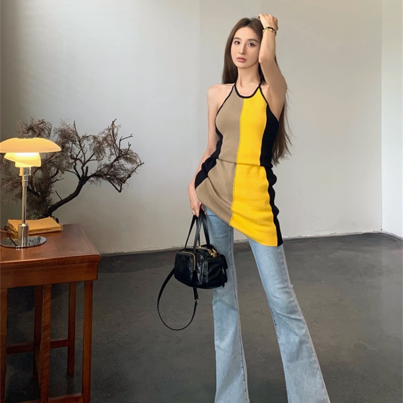 Đầm Dệt Kim Hai Dây Màu Sắc Thời Trang Trẻ Trung