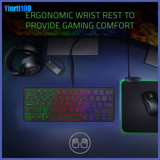 Bàn Phím Dây Mini 3 Hàng Màu Dạ Quang Dành Cho Game Thủ