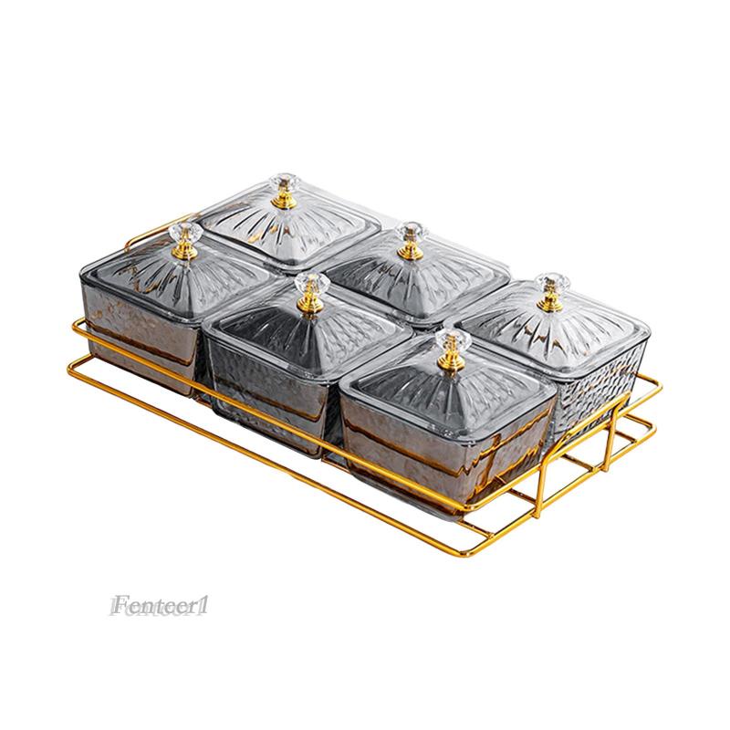 [Fenteer1] Khay Đựng Trái Cây Khô Bằng Thủy Tinh Phong Cách Bắc Âu Cho Tiệc Cưới, Tiệc Phục Vụ