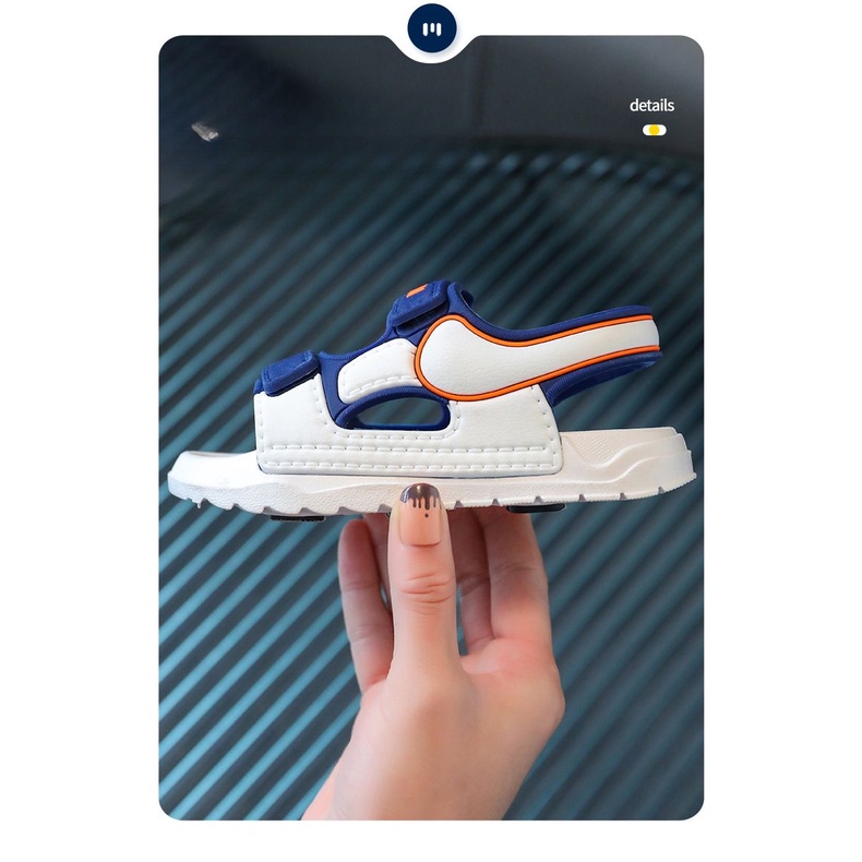 Sandal Đi Biển Quai Dán Mềm Mại Chống Trượt Thời Trang Đi Biển Mới 2023 Cho Bé Trai Và Bé Gái