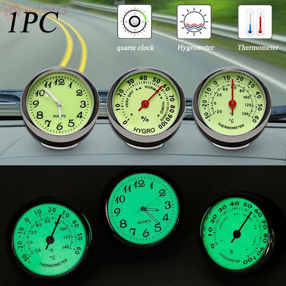 Đồng Hồ Nhiệt Kế Dạ Quang Đa Năng Trang Trí Nội Thất Xe Hơi