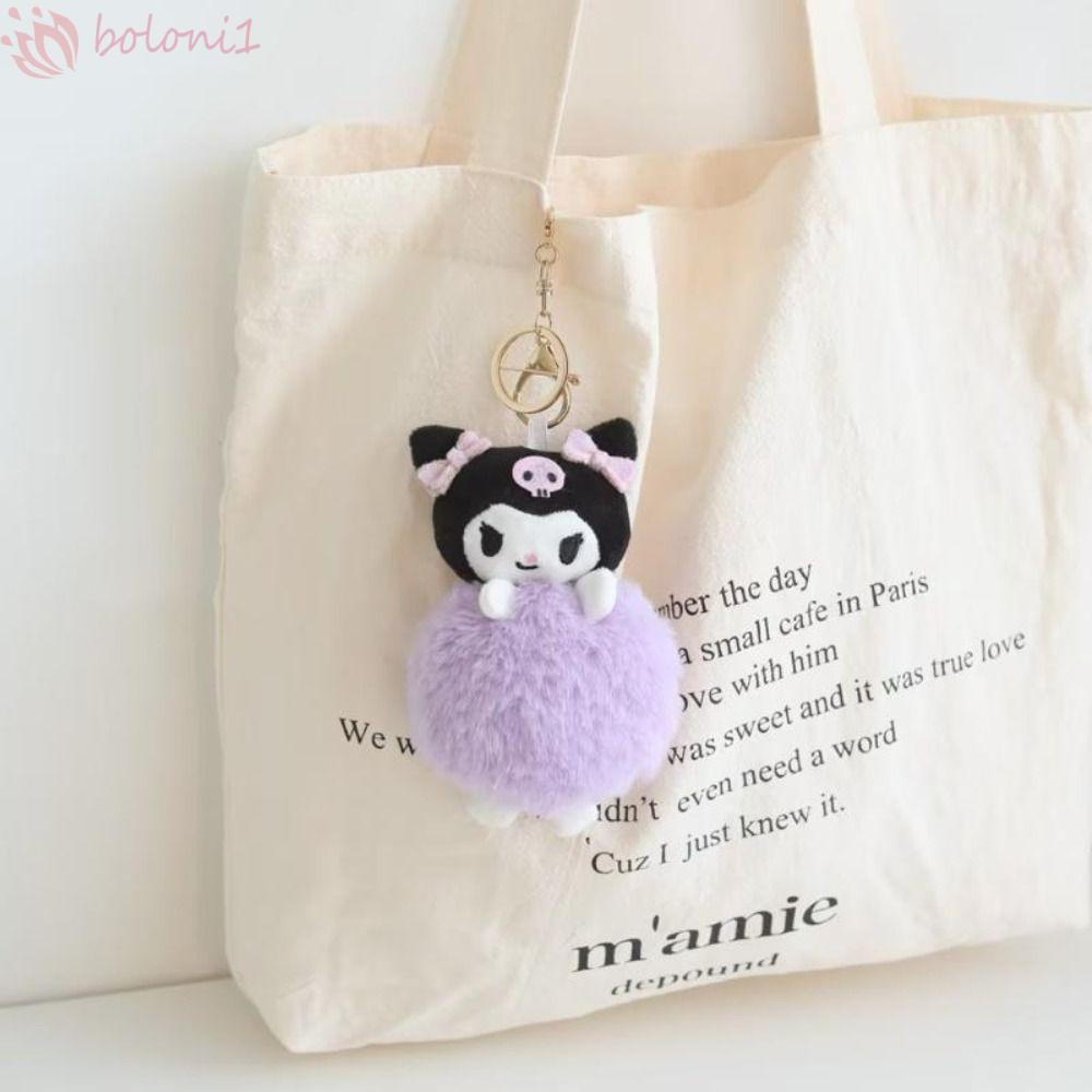 Móc Chìa Khóa Hình Cinnamoroll Nhồi Bông Mềm Mại Dễ Thương