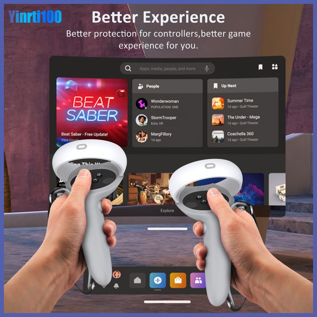 Vỏ Silicon Bảo Vệ Tay Cầm Điều Khiển Mở Rộng Cho Oculus