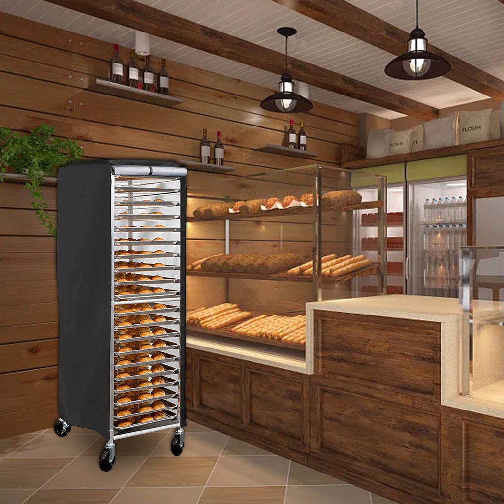 Vỏ Bọc Giá Nướng Bánh Chống Bụi Chống Nước Màu Đen